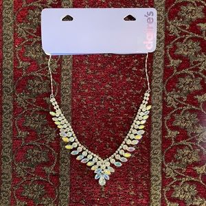 AB (iridescent) Stone Necklace